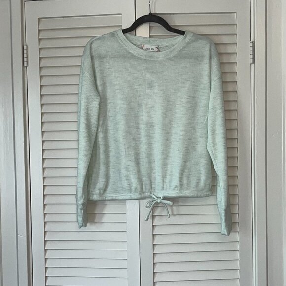 NWT Pink Rose lightweight sweater mint green medium juniors - Picture 3 of 10